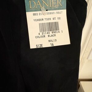 Danier Black Suede Pants, brand new